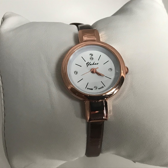 Swiss Made Yuhao Women Watch Rose Gold Small Dial - Picture 8 of 8